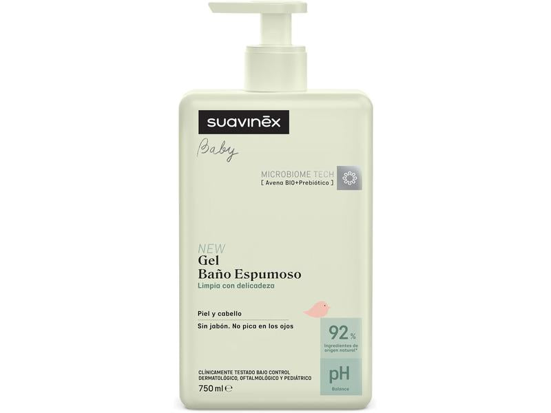 Gel Champú Baño Espumoso para Bebés, suavinex