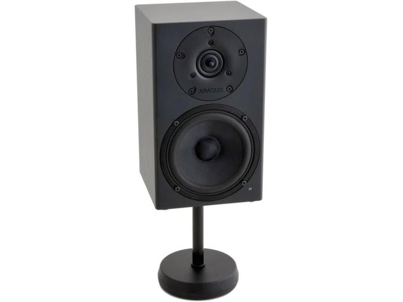 K&M 232 Tischstativ Schwarz – Stahl mit 17,5 cm Höhe – 3/8“ Gewindeanschluss – Gussrundsockel mit Trittschalldämpfung