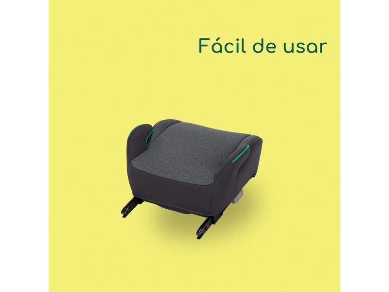 Bebeconfort Manga i-Fix asiento elevador, alzador coche niño, Silla de Coche isofix grupo 3 para niños de 128-150 cm, de 6 a 12 años (22-36 kg), Tinted Graphite