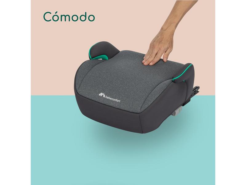 Bebeconfort Manga i-Fix asiento elevador, alzador coche niño, Silla de Coche isofix grupo 3 para niños de 128-150 cm, de 6 a 12 años (22-36 kg), Tinted Graphite