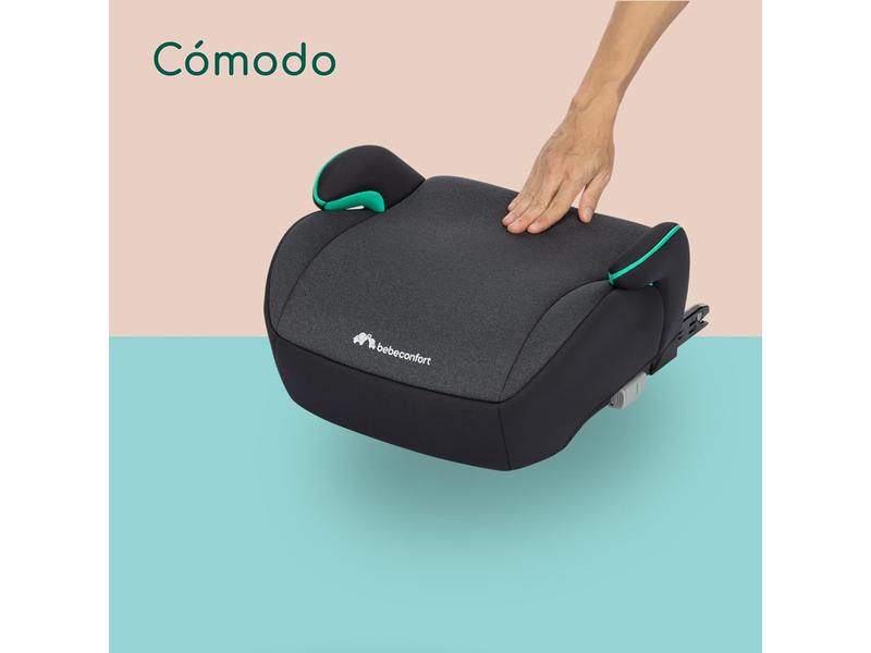 Bebeconfort Manga i-Fix asiento elevador, alzador coche niño, Silla de Coche isofix grupo 3 para niños de 128-150 cm, de 6 a 12 años (22-36 kg), Tinted Black