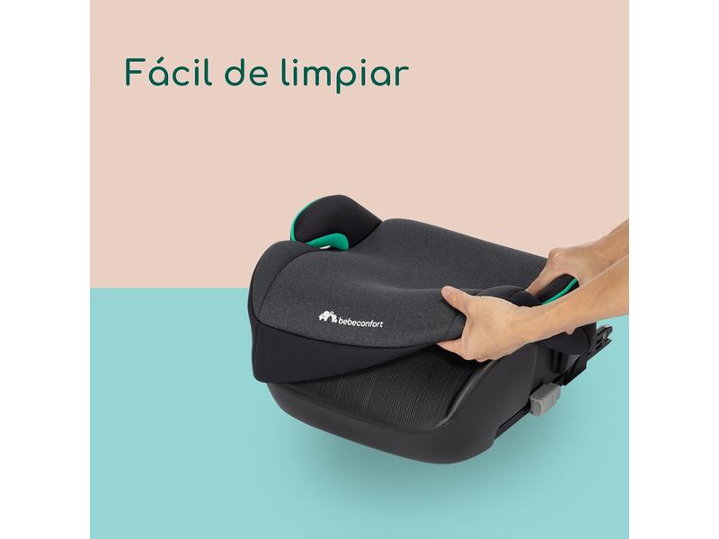 Bebeconfort Manga i-Fix asiento elevador, alzador coche niño, Silla de Coche isofix grupo 3 para niños de 128-150 cm, de 6 a 12 años (22-36 kg), Tinted Black