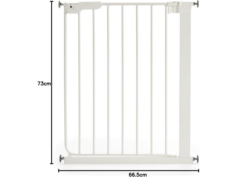 Barrera de seguridad Slim  60,5 a 66,5 cm, blancaBaby Dan A/S