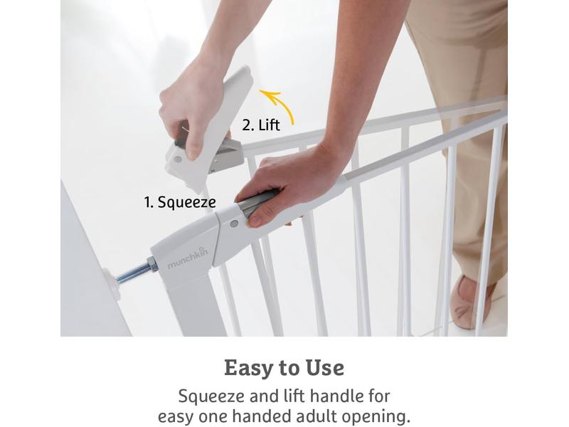 Barrera de Escalera para Bebés y Niños  76-82 cm, Blanco