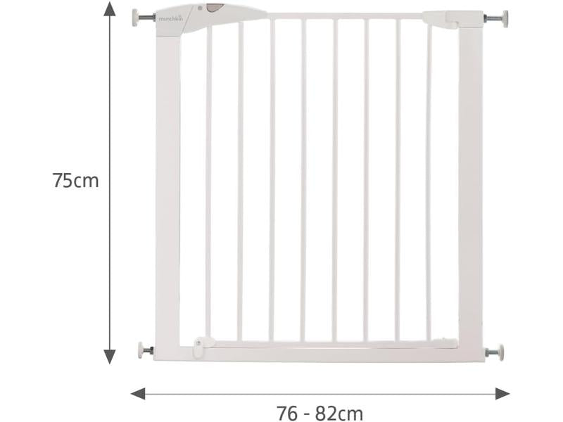 Barrera de Escalera para Bebés y Niños  76-82 cm, Blanco