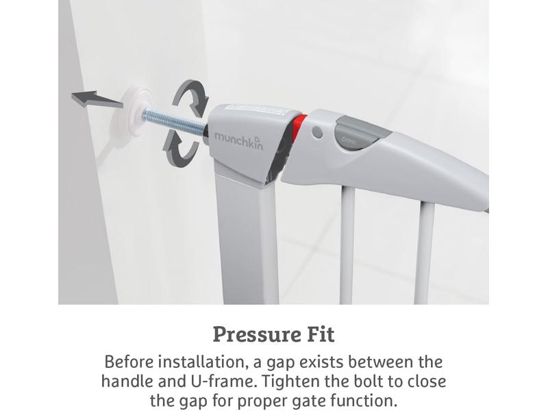 Barrera de Escalera para Bebés y Niños  76-82 cm, Blanco
