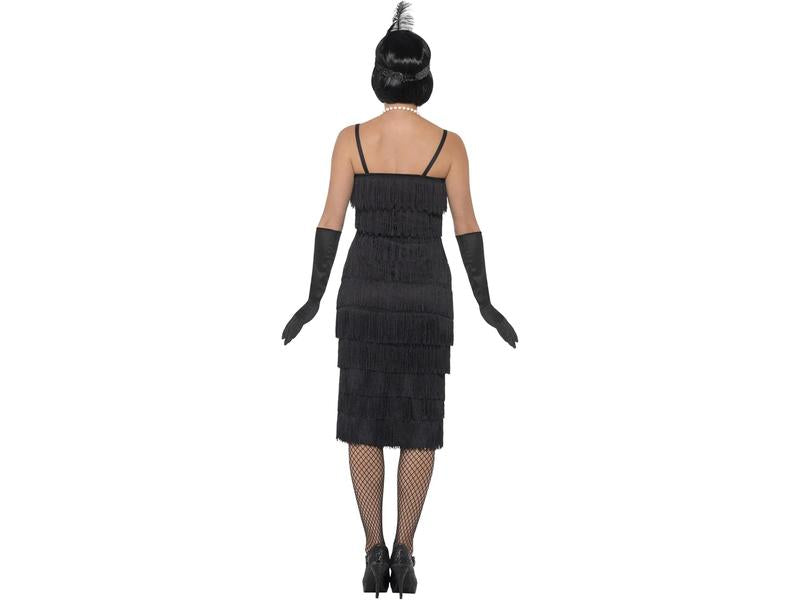 Disfraz Años 20 Smiffys Mujer Vestido Negro Guantes