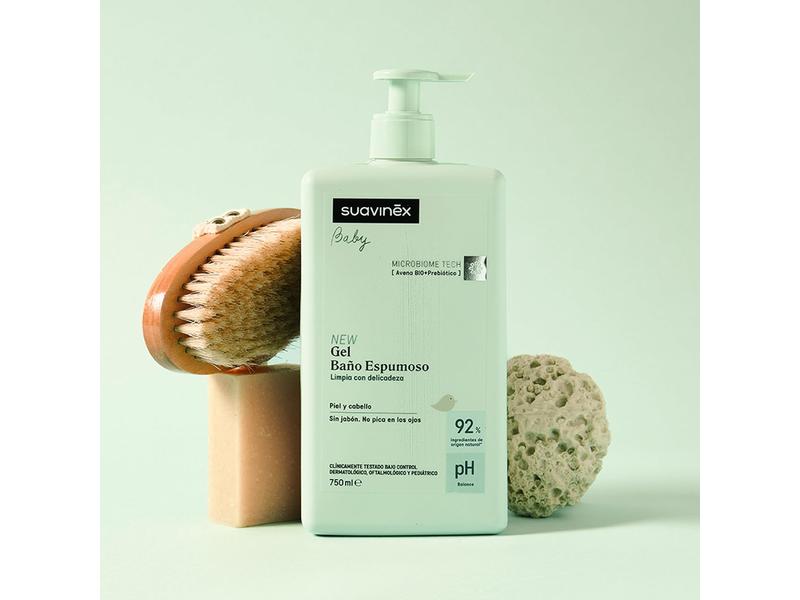 Gel  Champú  Baño Espumoso para Bebés,  suavinex