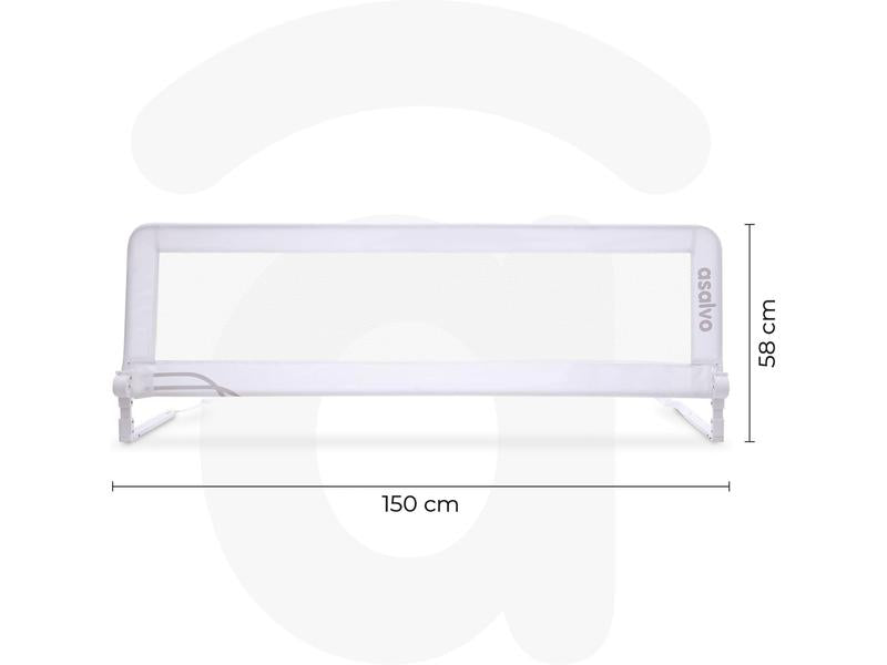 Barrera seguridad niños cama Asalvo 150 cm, 2 en 1