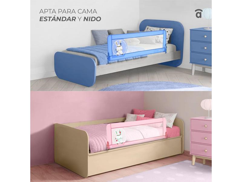 Barrera seguridad niños cama Asalvo 150 cm, 2 en 1