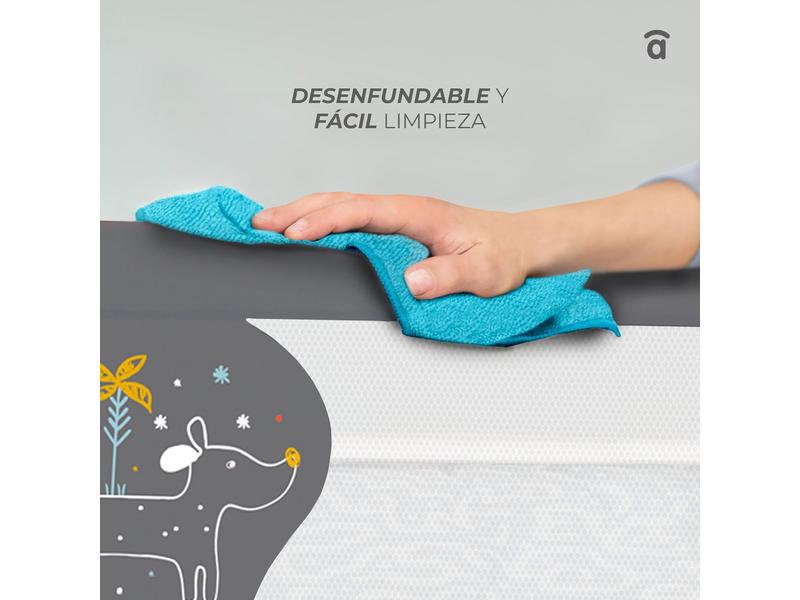 Barrera seguridad niños cama Asalvo 150 cm, 2 en 1