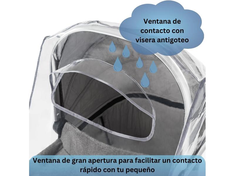 protector Lluvia Universal Capazo, Plastico Carro Bebe Universal