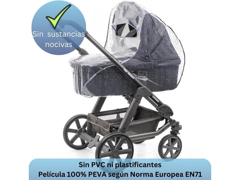 protector Lluvia Universal Capazo, Plastico Carro Bebe Universal