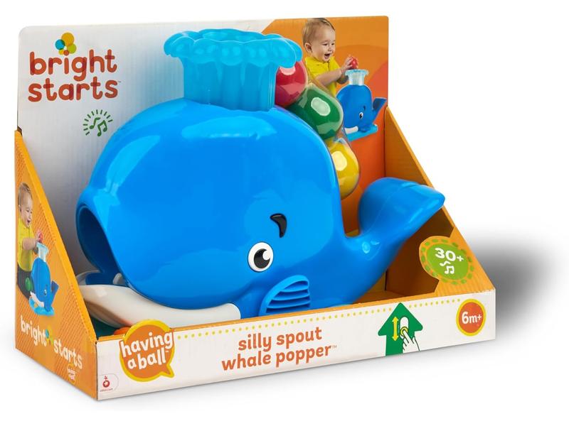 Bright Starts, Juguete con bolas Ballena