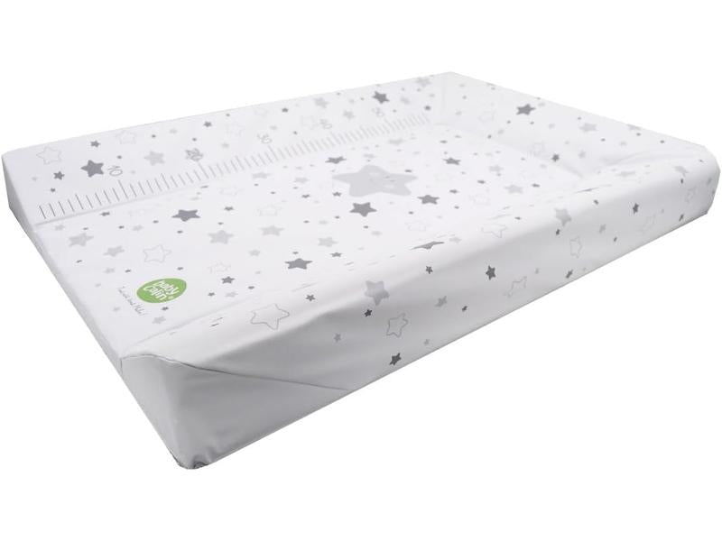 BabyCalin Luxury Changing Mat Star Grey 50 x 70 cm - Con tabla de altura impresa
