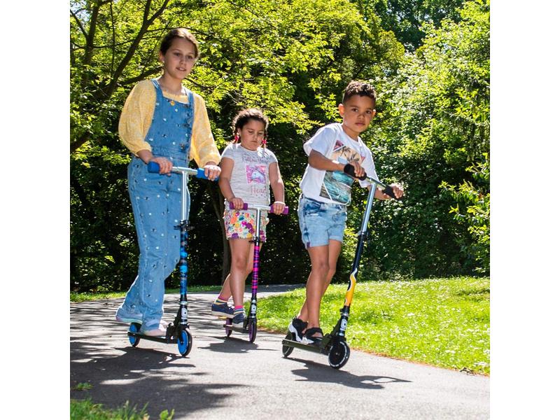 Patinete Plegable para niños - Azul Camuflaje Bopster