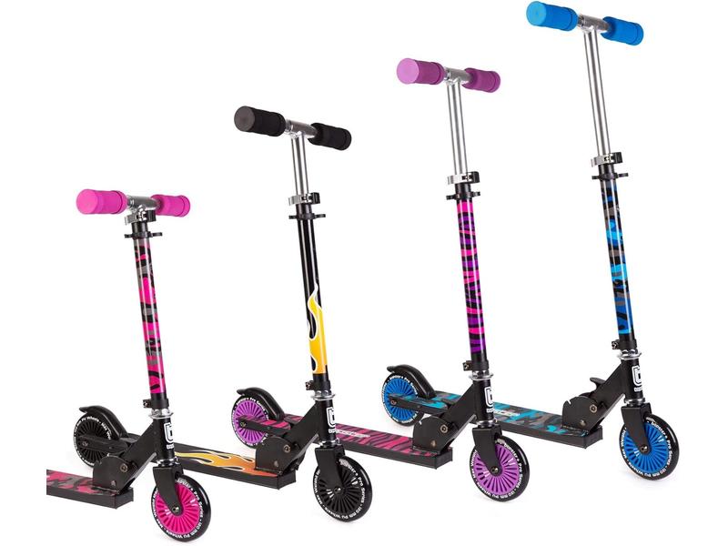 Patinete Plegable para niños - Azul Camuflaje Bopster