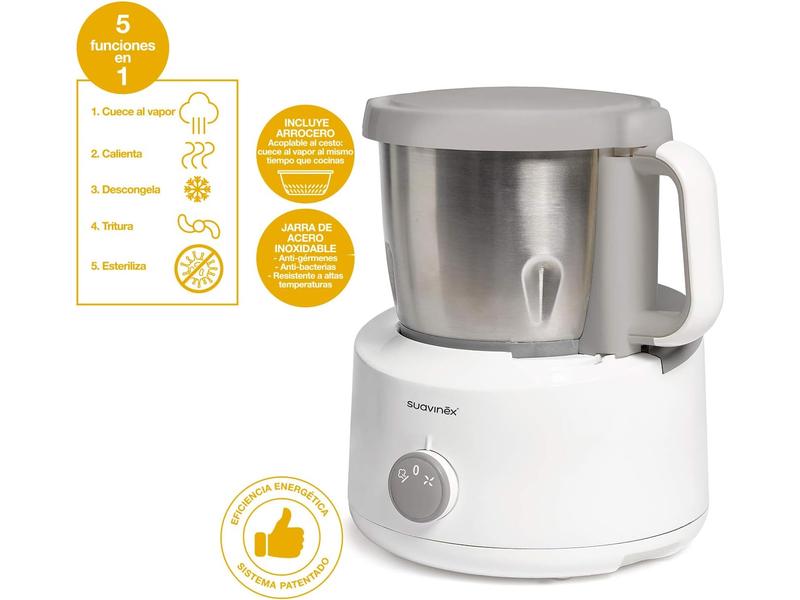 Robot de Cocina Bebé 5 en 1 Suavinex