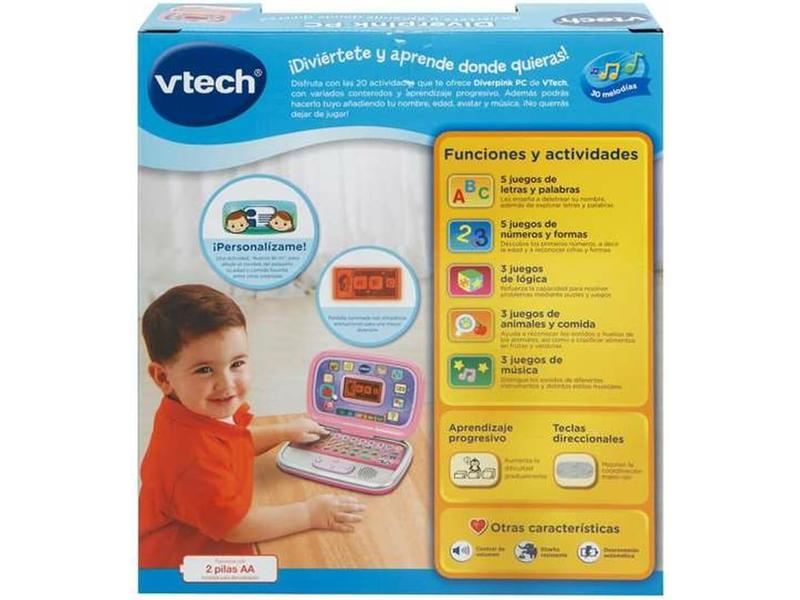 Ordenador infantil VTech Diverpink PC 3+