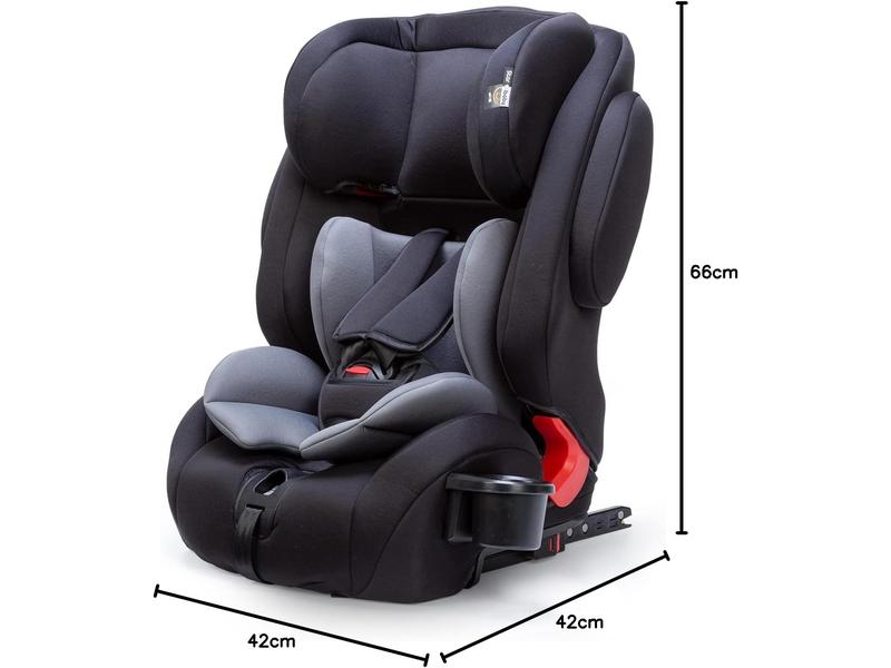 Silla coche Isofix 123 Star Ibaby Gris negro
