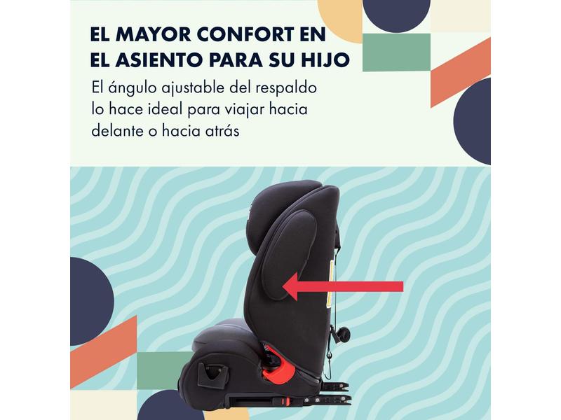 Silla coche Isofix 123 Star Ibaby Gris negro