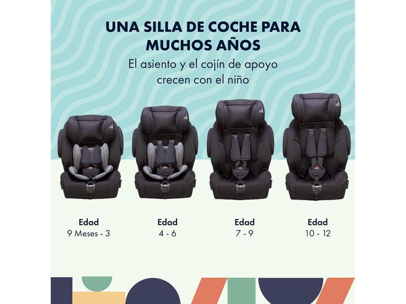 Silla coche Isofix 123 Star Ibaby Gris negro