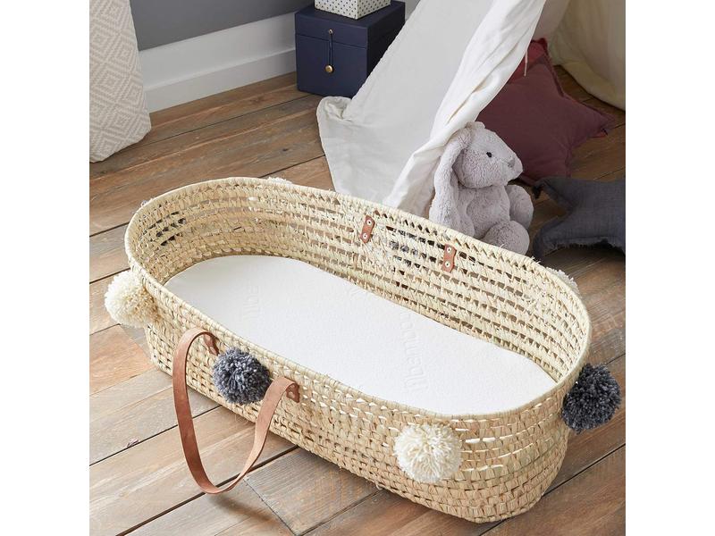 Colchón Capazo bebé  Funda de Bambú  72 x 32 cm