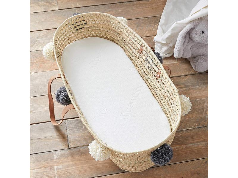 Colchón Capazo bebé  Funda de Bambú  72 x 32 cm