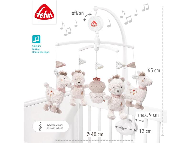 Móvil cuna bebe musical Fehn