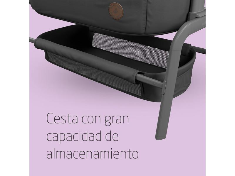 Cuna colecho bebe Lora Essential Graphite