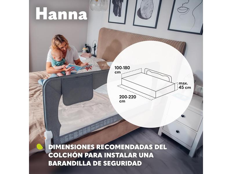 Barrera de Seguridad 150cm x 65cm lionelo Hanna