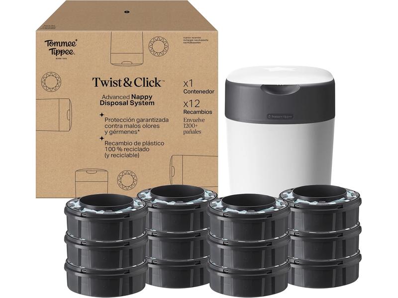 Contenedor para Pañales Tommee Tippee 12 recambios + regalo