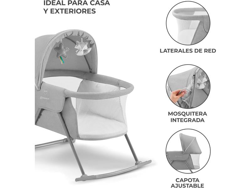 Cuna mecedora bebé con colchón 3 en 1  LOVI Kinderkraft
