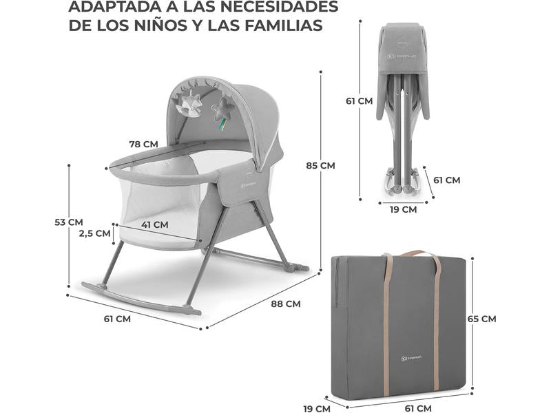 Cuna mecedora bebé con colchón 3 en 1  LOVI Kinderkraft