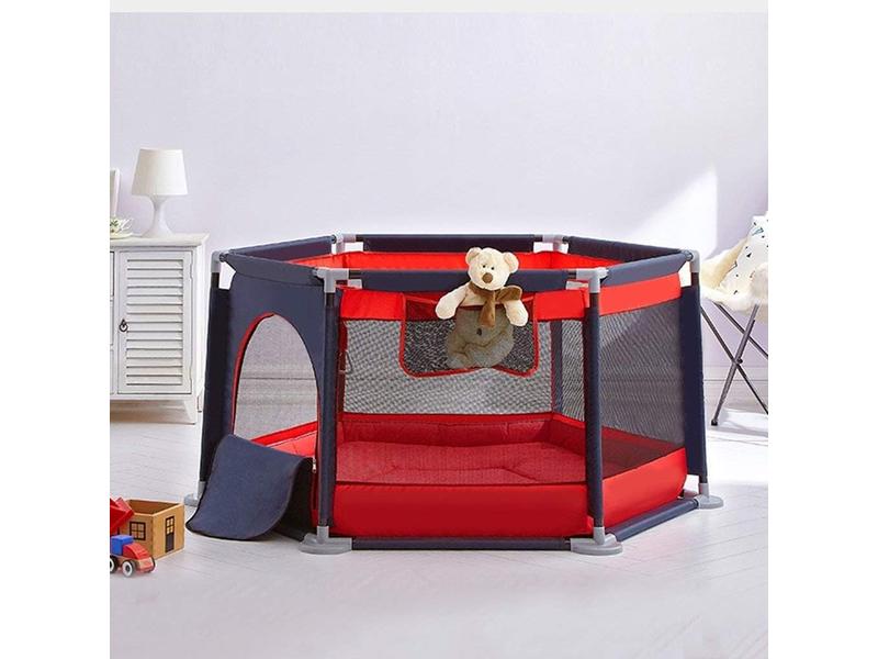 Star Ibaby Parque Infantil Bebe y Niños Pequeños con alfombra Plegable y Antideslizante, Corral Bebe a Prueba de Inclinación y Reja Segura, Fácil de Montar y Desmontar
