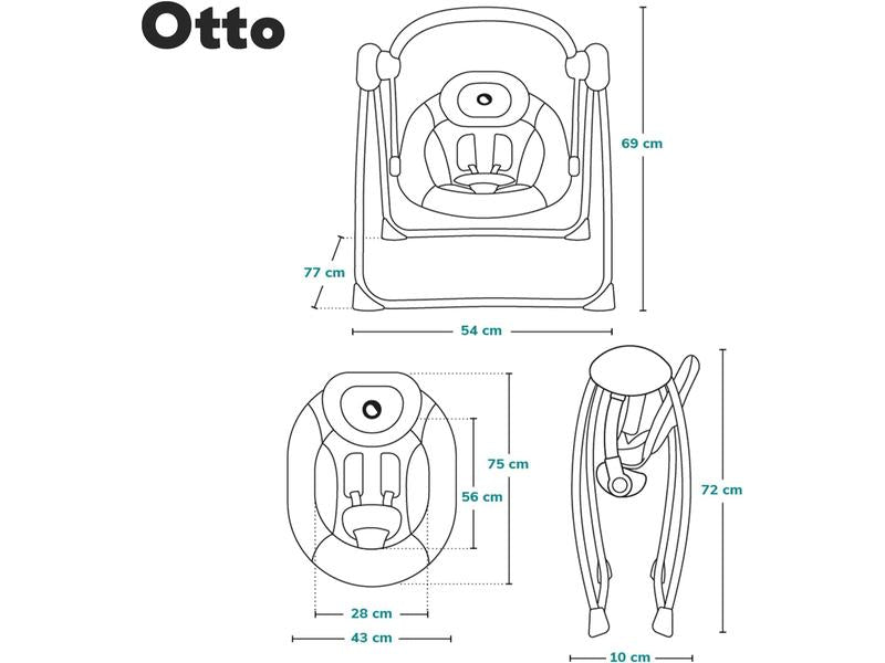 Columpio portátil  bebés  LIONELO Otto