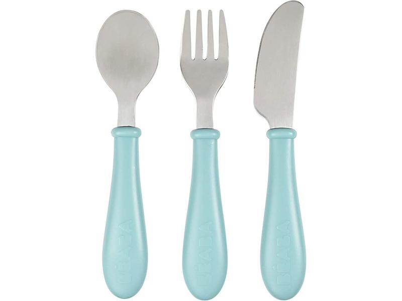 BÉABA Set de 3 cubiertos aprendizaje bebés