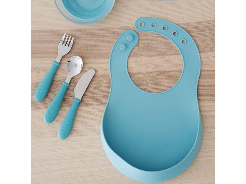 BÉABA Set de 3 cubiertos aprendizaje bebés