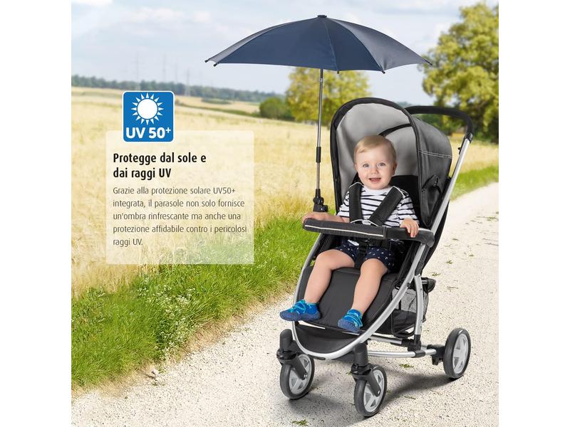 Sombrilla universal para cochecito de beb azul