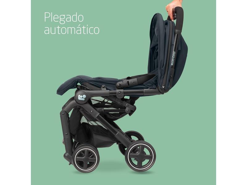 Maxi-Cosi Lara2, Silla paseo ligera, 0-4 años, 0-22 kg, silla paseo bebe, silla paseo compacta y ligera, 3 reclinaciones, reclinación total, plegado automático, Essential Graphite