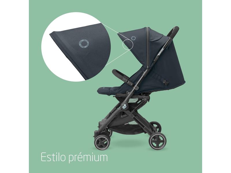 Maxi-Cosi Lara2, Silla paseo ligera, 0-4 años, 0-22 kg, silla paseo bebe, silla paseo compacta y ligera, 3 reclinaciones, reclinación total, plegado automático, Essential Graphite