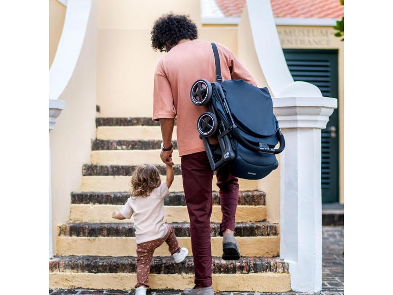 Maxi-Cosi Lara2, Silla paseo ligera, 0-4 años, 0-22 kg, silla paseo bebe, silla paseo compacta y ligera, 3 reclinaciones, reclinación total, plegado automático, Essential Graphite