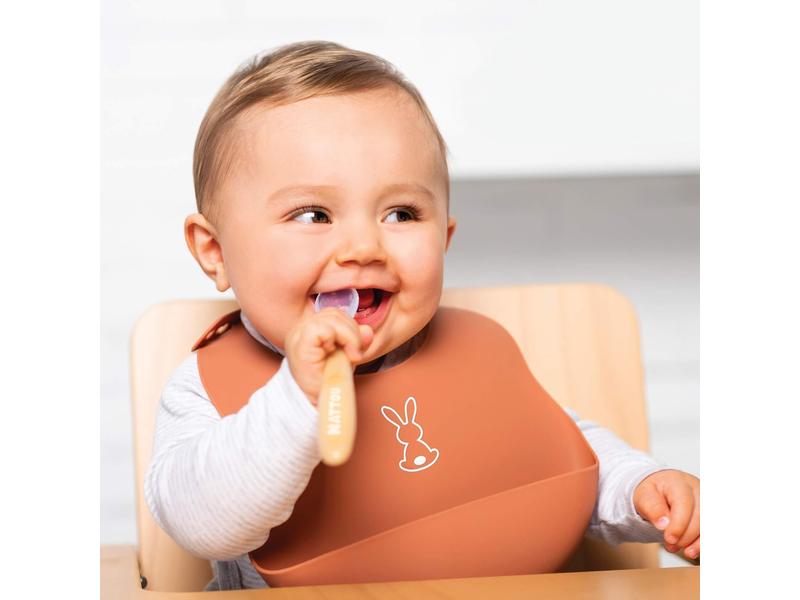 Cucharas de silicona para niños, Nattou 4 udad