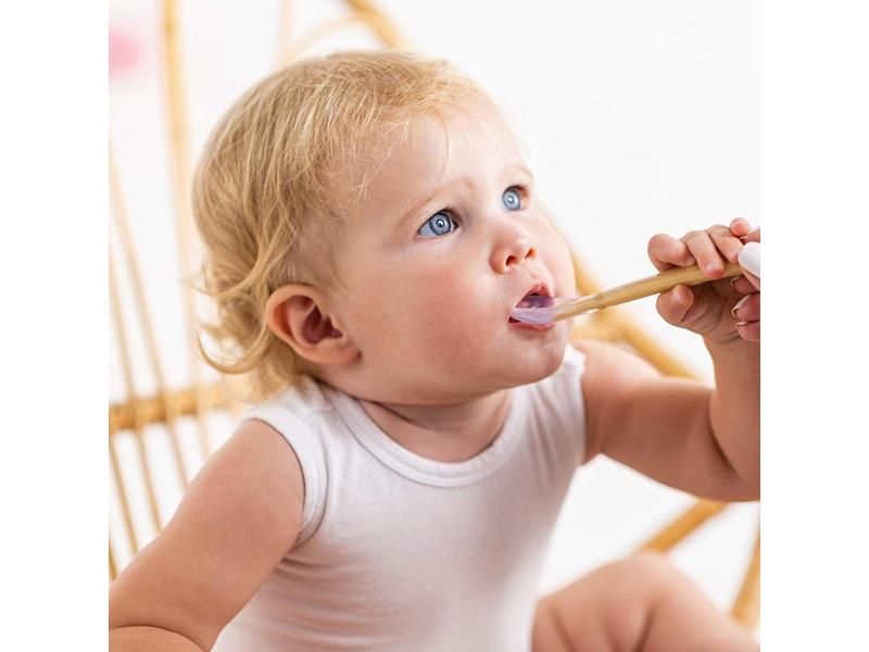 Cucharas de silicona para niños, Nattou 4 udad