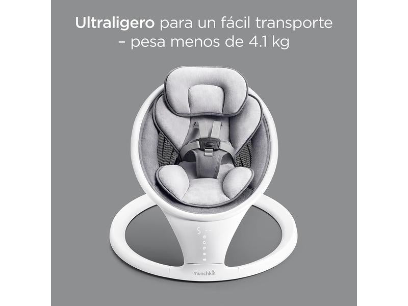 Hamaca Eléctrica Mecedora de Bebé Munchkin con Bluetooth