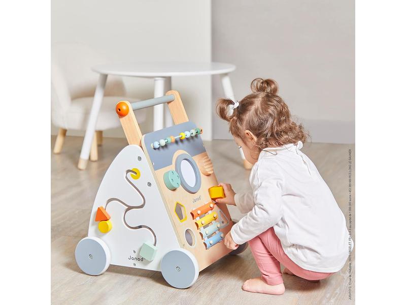 Andador Janod de Madera 9 Juegos Educativos 1+