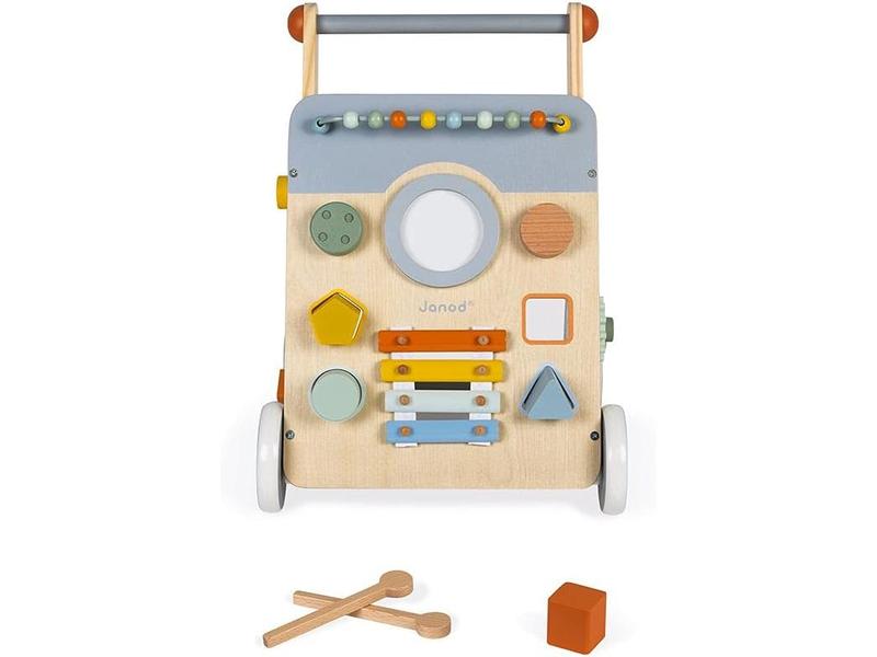 Andador Janod de Madera 9 Juegos Educativos 1+