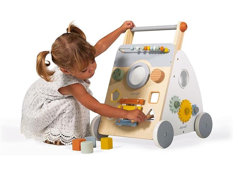 Andador Janod de Madera 9 Juegos Educativos 1+