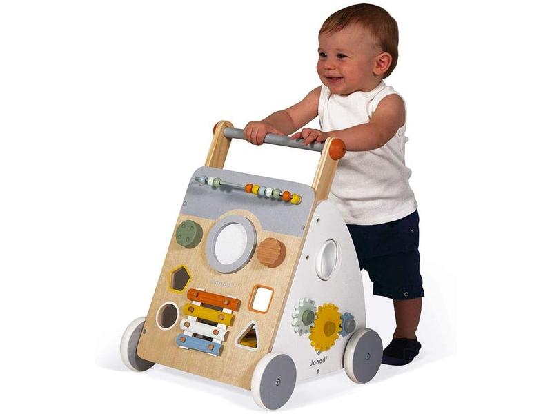 Andador Janod de Madera 9 Juegos Educativos 1+