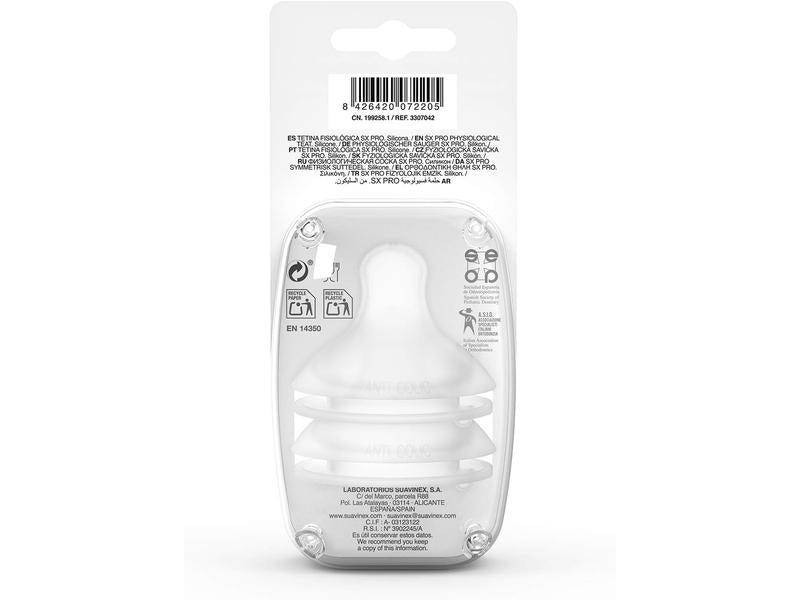 Tetinas SUAVINEX Sx Pro Silicona 0-2 m
